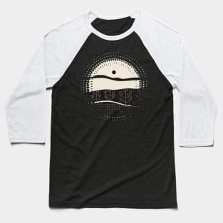 Retro Fusion Landscape 01 Baseball T-Shirt